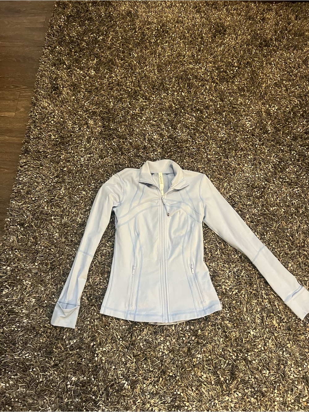 Lululemon Light Blue Full Zip Running Jacket Size 6